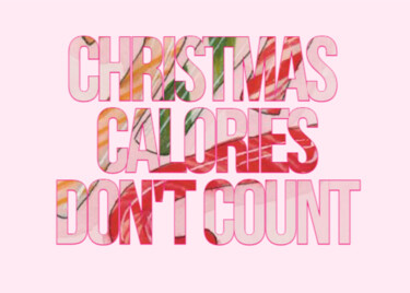 数字艺术 标题为“Christmas Calories:…” 由春宇 关, 原创艺术品, AI生成的图像 安装在纸板上