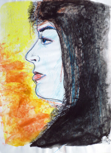 Krasiva Sestra. Dessin intitulée "Krasiva Sestra." par Götz Wiedenroth, Œuvre d'art originale, Cire