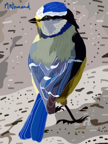 "2025-06-22 Mésange…" başlıklı Dijital Sanat Michel Normand tarafından, Orijinal sanat, Dijital Resim