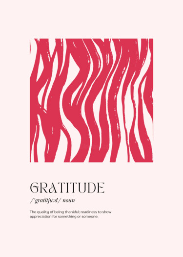 数字艺术 标题为“Gratitude: A Red Ze…” 由春宇 关, 原创艺术品, AI生成的图像 安装在纸板上