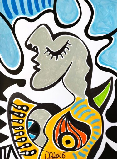 Sweet woman Pintura intitulada "Sweet woman" por Dr. Love, Obras de arte originais, Acrílico