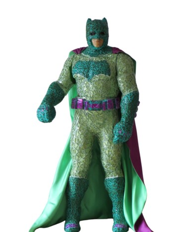 Escultura titulada ""Green man"" por Trm (Thomas Rouan Mosaïste), Obra de arte original, Mosaico