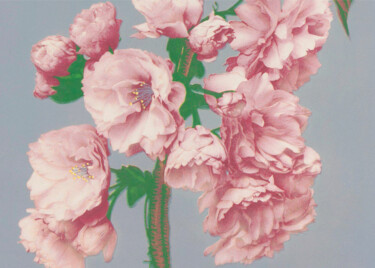 数字艺术 标题为“Cherry Blossoms in…” 由春宇 关, 原创艺术品, AI生成的图像 安装在纸板上