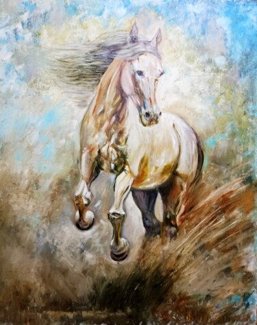 Summer Wind Pintura titulada "Summer Wind" por Olga Vedyagina, Obra de arte original, Oleo