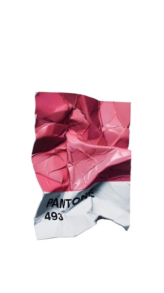 "Crinkled Pantone Pa…" başlıklı Dijital Sanat 春宇 关 tarafından, Orijinal sanat, AI tarafından oluşturulan görüntü Karton üzer…
