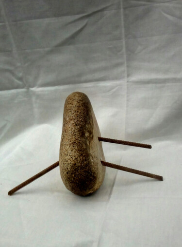 Sculpture titled "Gabriel _1" by David Spanu, Original Artwork, Metals
