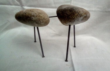 Sculpture titled "Gabriel _3" by David Spanu, Original Artwork, Metals