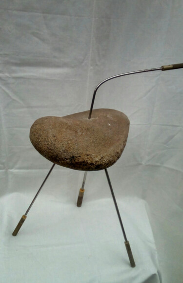 Sculpture titled "Gabriel _5" by David Spanu, Original Artwork, Metals