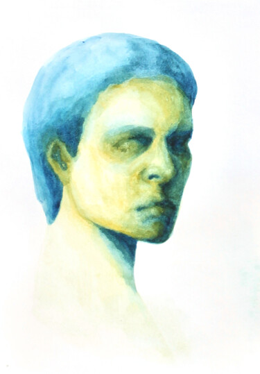"Portrait 21" başlıklı Resim Natalia Erkovich tarafından, Orijinal sanat, Guaş boya