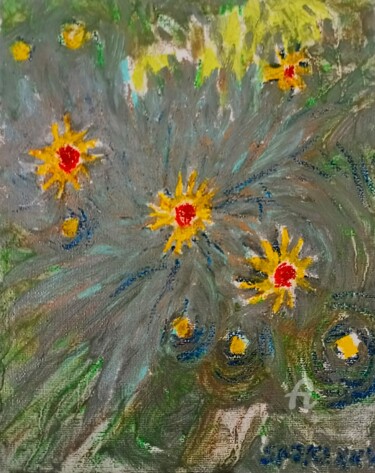 "Buisson de fleurs j…" başlıklı Tablo Slobodan Spasojevic (Spaki) tarafından, Orijinal sanat, Pastel Karton üzerine monte ed…