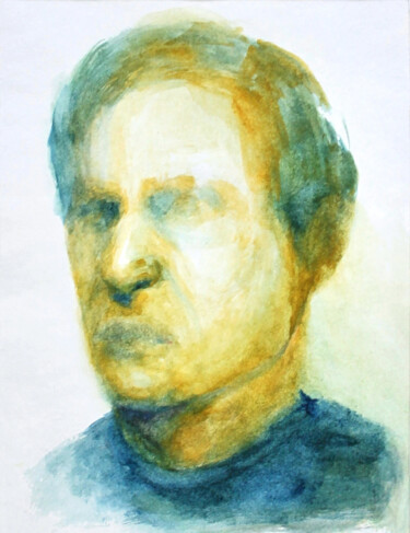 Drawing titled "Portrait 23" by Natalia Erkovich, Original Artwork, Gouache