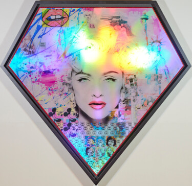 绘画 标题为“Madonna Diamond” 由Diederik Van Apple, 原创艺术品, 铸件