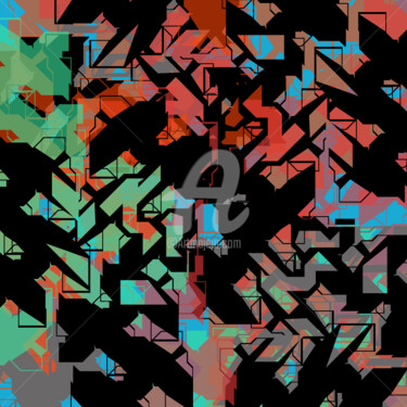 Digitale Kunst getiteld "Making Colour" door Rolis, Origineel Kunstwerk, 2D Digital Work