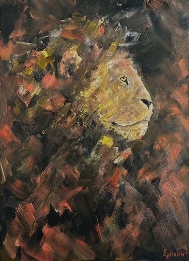 绘画 标题为“Sun. King without a…” 由Dmitry Yerokhin, 原创艺术品, 丙烯 安装在artwork_cat.上