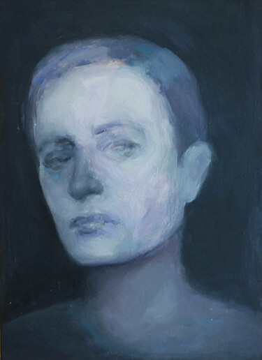 Schilderij getiteld "Portrait 29" door Natalia Erkovich, Origineel Kunstwerk, Olie