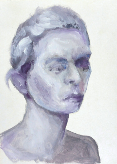 Картина под названием "Portrait 31" - Natalia Erkovich, Подлинное произведение искусства, Масло