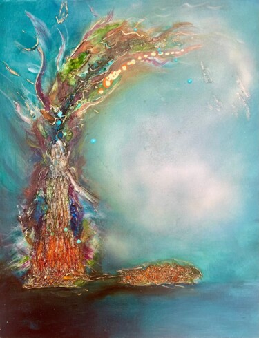 Peinture intitulée "Witch of The Wind" par Jacqueline Hoitingh, Œuvre d'art originale, Acrylique