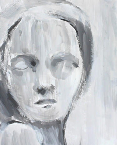 "Portrait 38" başlıklı Resim Natalia Erkovich tarafından, Orijinal sanat, Akrilik