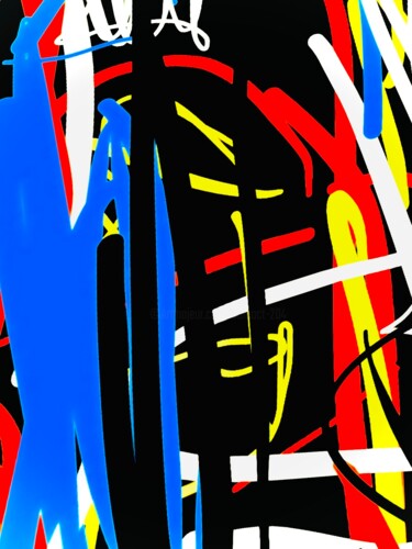 绘画 标题为“Techno 444” 由Greg Powell, 原创艺术品, 标记