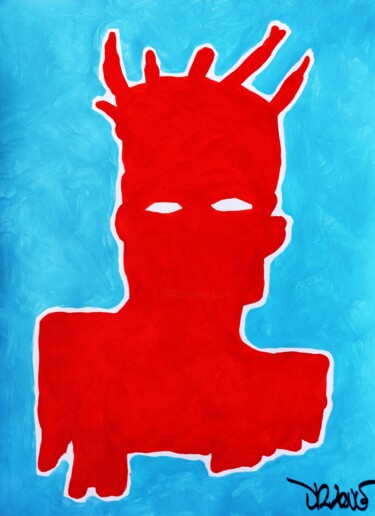 Self-portrait ( Tribute to Basquiat ) 绘画 标题为“Self-portrait ( Tri…” 由Dr. Love, 原创艺术品, 丙烯