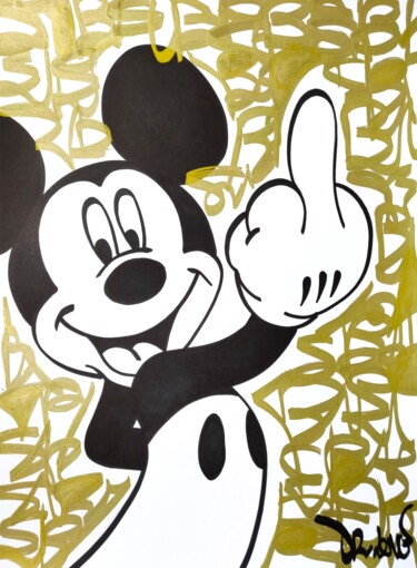 绘画 标题为“Mickey the rebel GO…” 由Dr. Love, 原创艺术品, 丙烯
