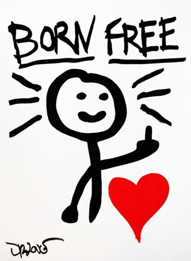 Born free "Born free" başlıklı Tablo Dr. Love tarafından, Orijinal sanat, Akrilik