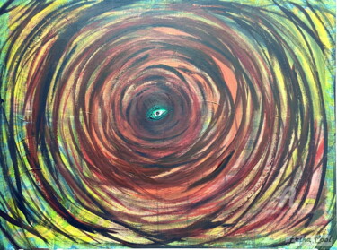 "Cyclone" başlıklı Tablo Erika Cool tarafından, Orijinal sanat, Akrilik Ahşap panel üzerine monte edilmiş