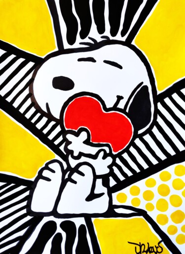 제목이 "Snoopy pop love"인 미술작품 Dr. Love로, 원작, 아크릴