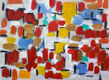 绘画 标题为“Composition 4016” 由Engelina Zandstra, 原创艺术品, 丙烯