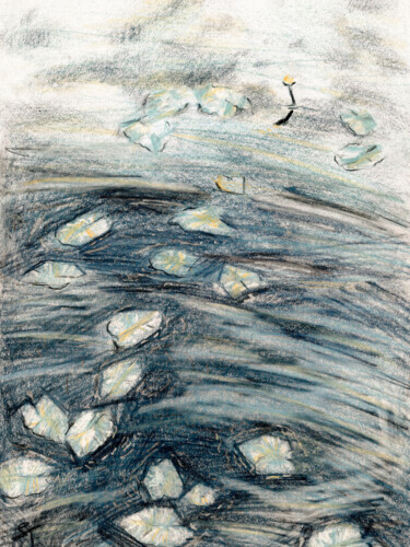Disegno intitolato "In the Footsteps of…" da Tanya Sviatlichnaya, Opera d'arte originale, Matite colorate