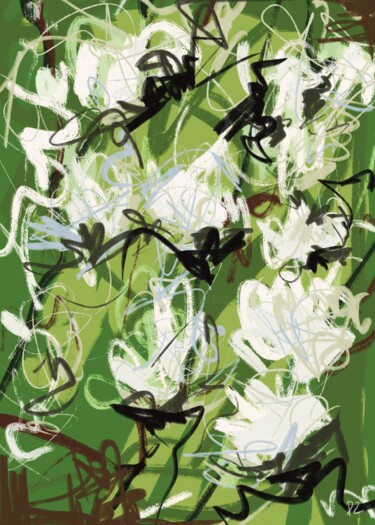 数字艺术 标题为“Jasmine” 由Daridizain.Art, 原创艺术品, 数字油画