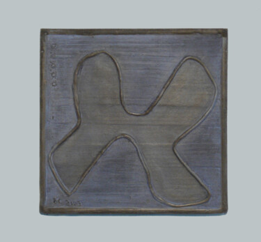 Rzeźba zatytułowany „Croix molle” autorstwa Nathalie Cambessedes, Oryginalna praca, Beton