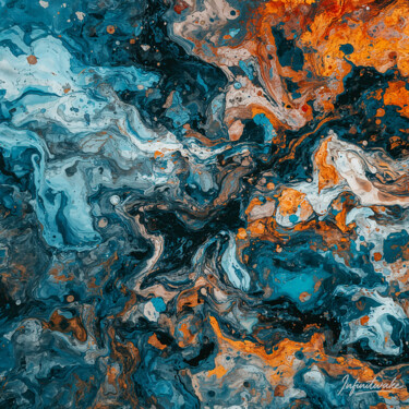 Molten Tide 数字艺术 标题为“Molten Tide” 由Infinitwake, 原创艺术品, 2D数字工作 安装在artwork_cat.上