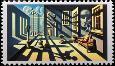 Digital Arts titled "STAMP-X 006" by Karavix, Original Artwork, AI generated image