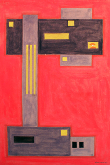 constructo visual 3 Painting titled "constructo visual 3" by Ojolo - Abel García, Original Artwork, Oil