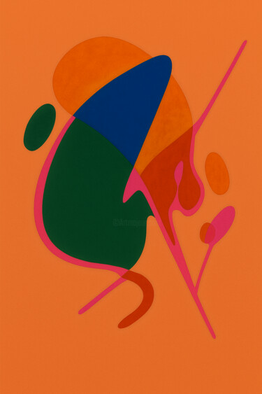 Résonance Organique 数字艺术 标题为“Résonance Organique” 由Yahya Ahssaini, 原创艺术品, 数字油画