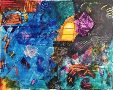 Pintura titulada "Dreamscape Passage" por Paula Kirsch, Obra de arte original, Acrílico Montado en Bastidor de camilla de ma…