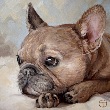 French bulldog 18 Ζωγραφική με τίτλο "French bulldog 18" από Olia Tomkova, Αυθεντικά έργα τέχνης, Ακρυλικό