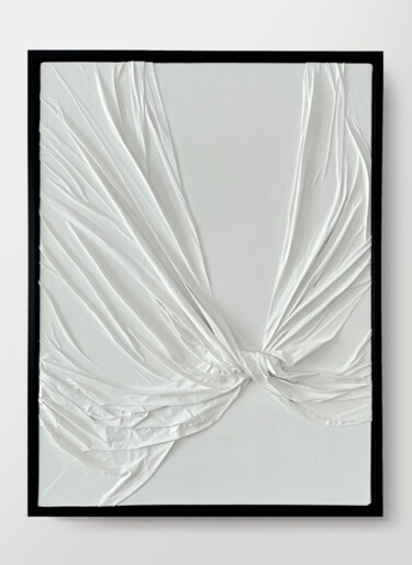 Wings Painting titled "Wings" by Elif Fidan, Original Artwork, Fabric Mounted on Wood Stretcher frame