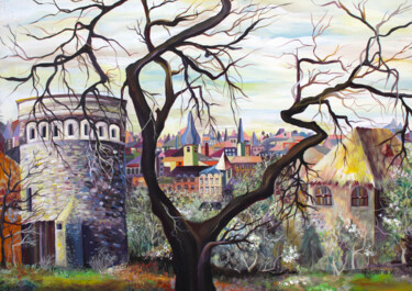 Through the Layers of Time Painting titled "Through the Layers…" by Sonia Chivarar, Original Artwork, Acrylic Mounted on Wood Stretcher frame