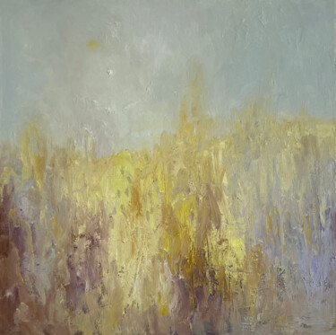 "Golden Breath of the Field" 绘画 标题为“"Golden Breath of t…” 由Viktoria Daneva, 原创艺术品, 油 安装在木质担架架上