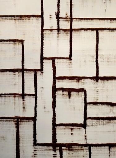 Schilderij getiteld "The life lines" door Luca Brandi, Origineel Kunstwerk, Olie Gemonteerd op Aluminium