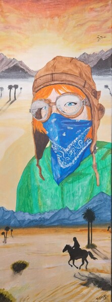 Peinture intitulée "La nomade" par Roms, Œuvre d'art originale, Acrylique Monté sur Châssis en bois