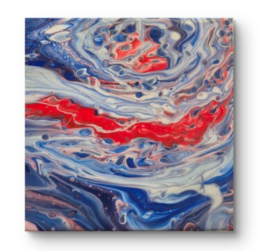绘画 标题为“Fluid Art Painting…” 由Mirele, 原创艺术品, 丙烯