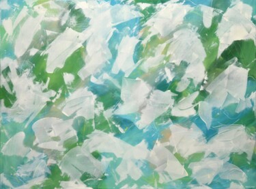 绘画 标题为“Mint Fusion” 由Kate Hessling, 原创艺术品, 丙烯