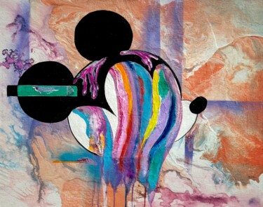 Peinture intitulée "Memórias escorrendo…" par Marks, Œuvre d'art originale, Acrylique