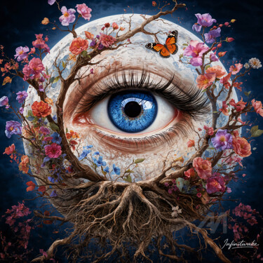 数字艺术 标题为“floral vision” 由Infinitwake, 原创艺术品, 2D数字工作 安装在artwork_cat.上