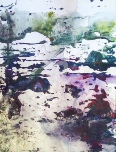 Painting titled ""JAPONISANT"" by Paula Clemence, Original Artwork, Lacquer Mounted on Wood Stretcher frame