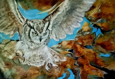 Peinture intitulée "Oracle of the Silen…" par Mónika Katalin Pál, Œuvre d'art originale, Huile Monté sur Châssis en bois