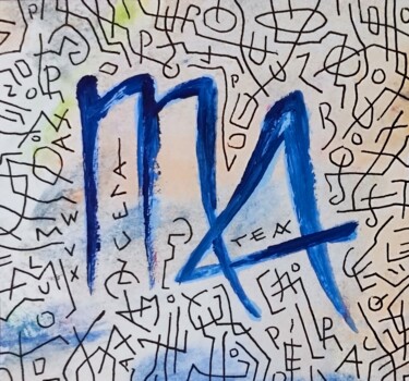 Pintura intitulada "MA" por Milto Sideris, Obras de arte originais, Acrílico
